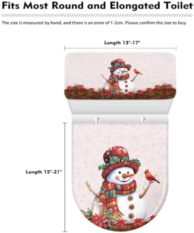Christmas Toilet Lid Cover Set of 2 for Hygiene and Style
