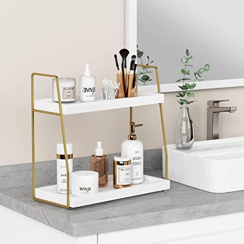Forbena 2 Tier Bathroom Organizer Countertop Shelf