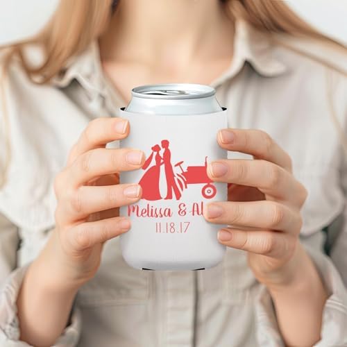 Custom Neoprene Can Coolers 150 Pack - Personalized Logo Text Photo