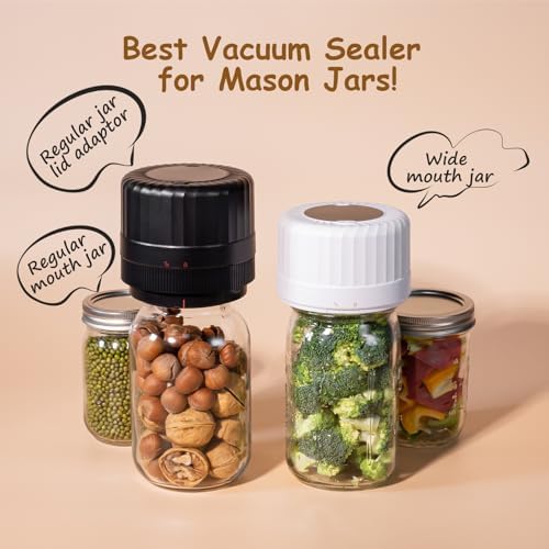 HTPOW Fully Automatic Mason Jar Vacuum Sealer Kit
