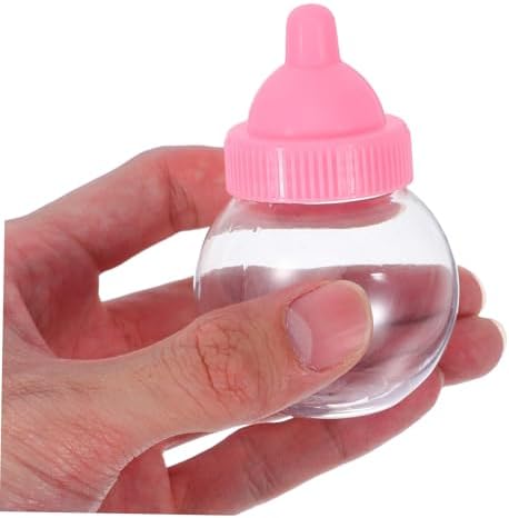 Unomor 20pcs Bulb Shape Plastic Candy Storage Boxes with Lid
