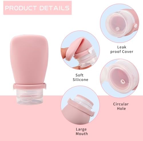 4Pcs Squeeze Salad Dressing Bottles with Bandage and Leakproof Storage