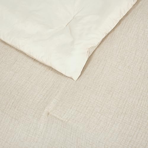 ROYALE LINENS Natural Duvet Cover Full Queen 3 Piece Set