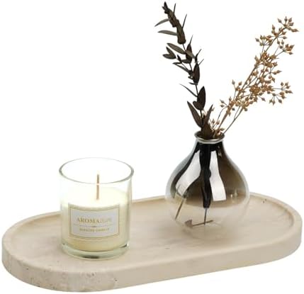 Koville Italian Travertine Vanity Tray 12x6