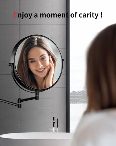 Gospire 9 Inch Double-Sided Magnifying Mirror for Men and Women