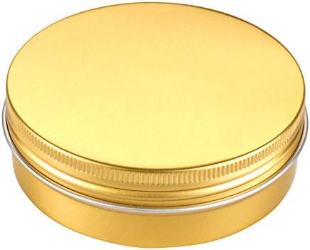 Foraineam 24-Piece 4 Oz Golden Aluminum Storage Tins