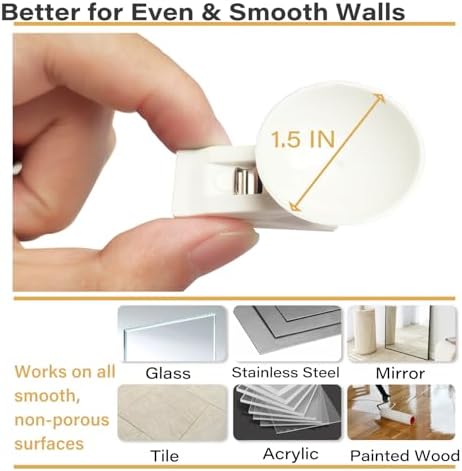 6 Pack Shower Curtain Clips with Suction Cup Windproof Splash Guard