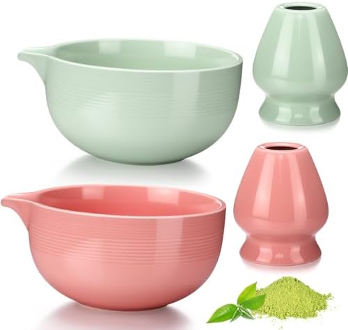 Patelai 2 Set Matcha Bowl and Whisk Holder