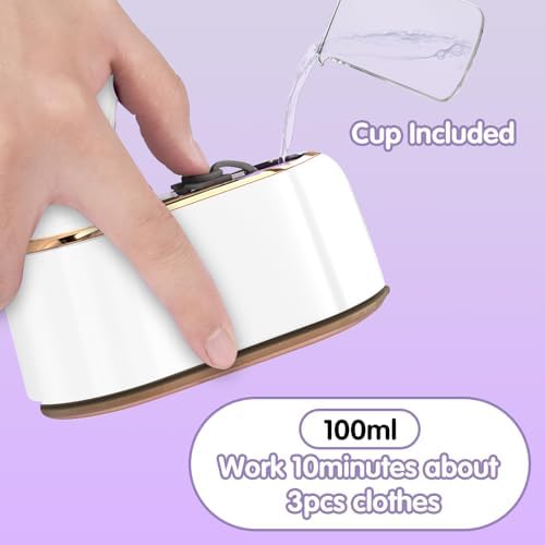 Travel Steamer Iron 2 in 1 - Portable Mini Iron for Clothes