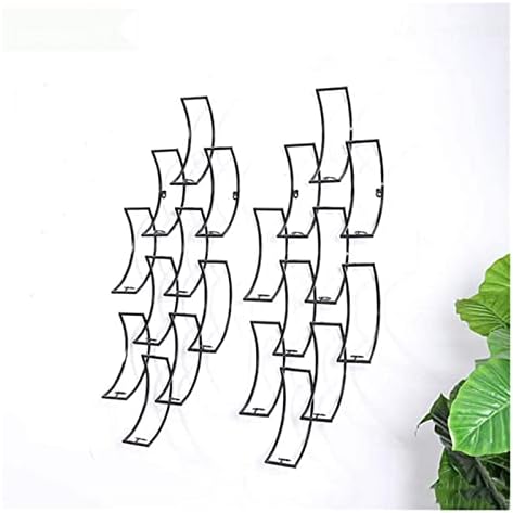ALDEPO Wall Mounted Wine Rack 10 Bottles Metal Hold