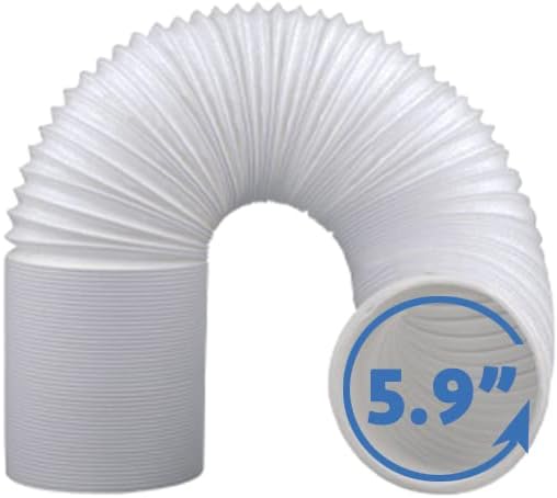 ALPINE HARDWARE AC Exhaust Hose 59 Inch Diameter 80 Inch Length Counter Clockwise
