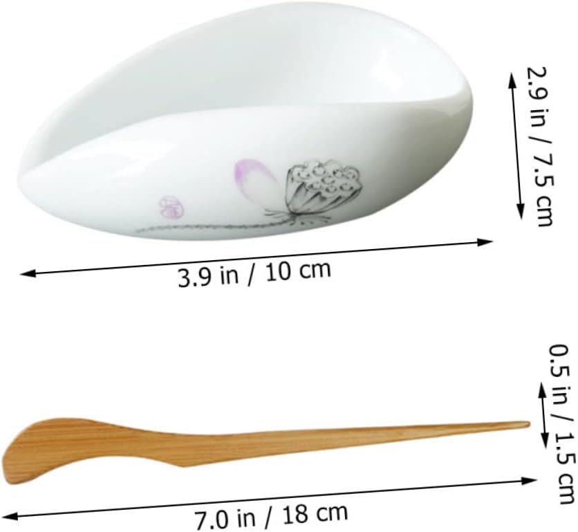 Ceramic Tea Scoop Set for Loose Tea and Coffee