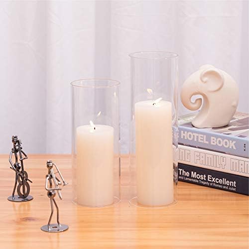 WGVI Hurricane Candle Holder Sleeve Clear Glass 4x8
