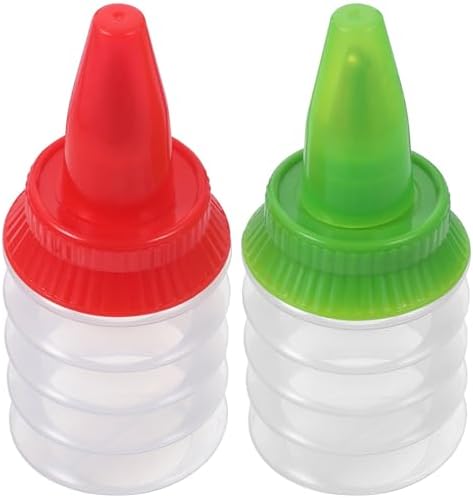 STOBAZA Icing Decorator Bottles 2Pcs with Tips