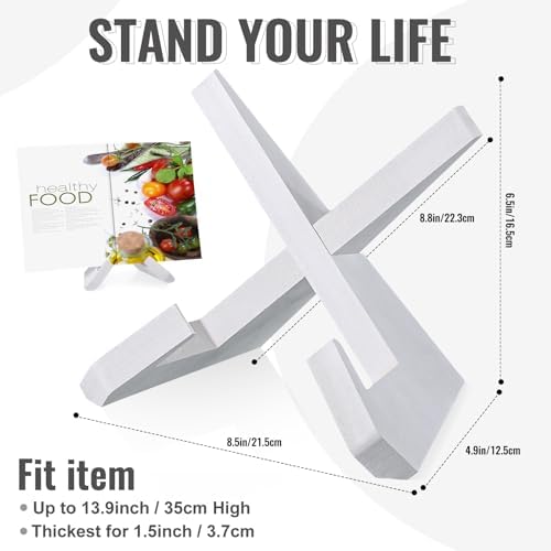 Sunnychicc Bamboo Cookbook Stand for Kitchen