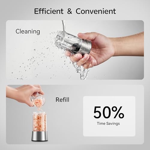 Gravity Electric Salt and Pepper Grinder Set