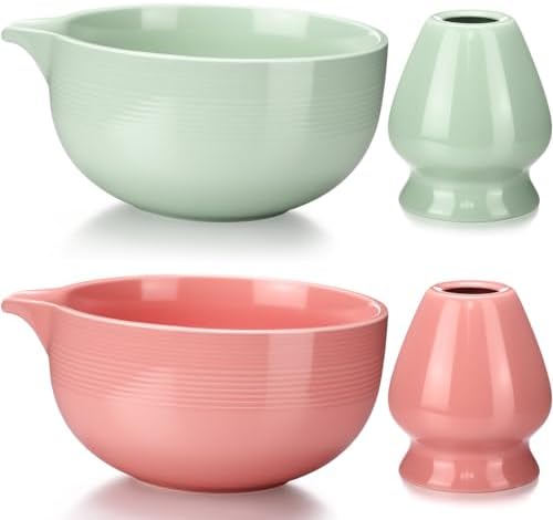 Patelai 2 Set Matcha Bowl and Whisk Holder