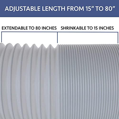 ALPINE HARDWARE AC Exhaust Hose 59 Inch Diameter 80 Inch Length Counter Clockwise