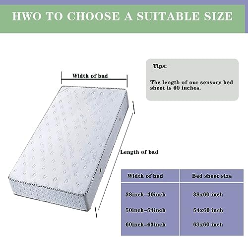 Ntomtuex Sensory Bed Sheet for Weighted Blanket Comfort 38x60