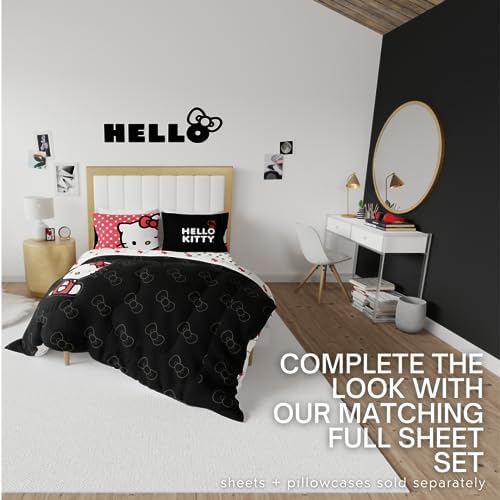 Franco Hello Kitty Reversible Microfiber Comforter Full