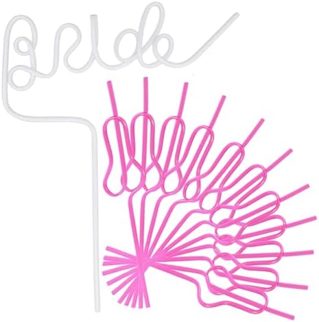 12pcs Reusable Bachelorette Party Straws Set