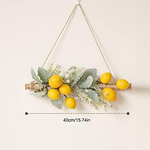 Tita-Dong Yellow Artificial Lemon Pomegranate Swag