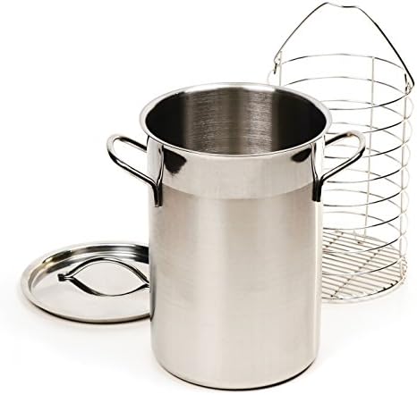RSVP International Endurance Stainless Steel Asparagus Steamer Pot with Lid