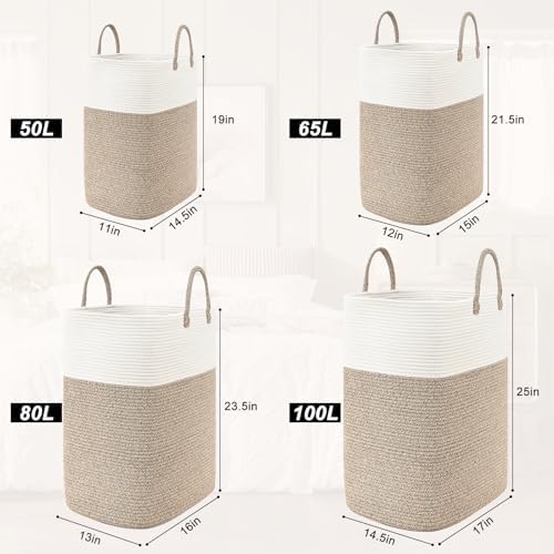 Wenmer Woven Laundry Basket with Beads Tassel
