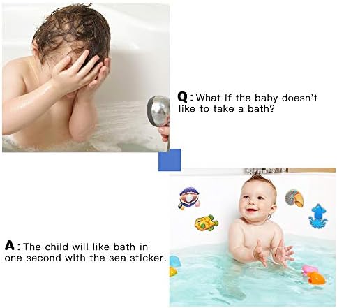 20PCS Non Slip Bathtub Stickers with Ocean Fish Design