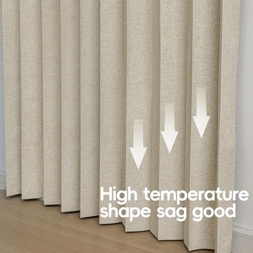 Jilron Blackout Fabric Door Curtain with Magnetic Closure