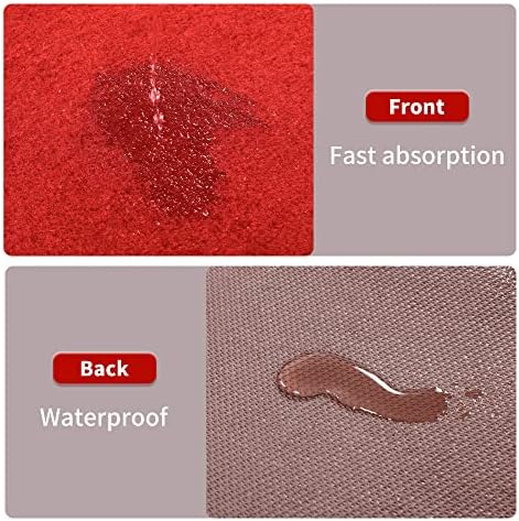 HOMBYS Extra Thick Red Carpet Runner 3x10 ft
