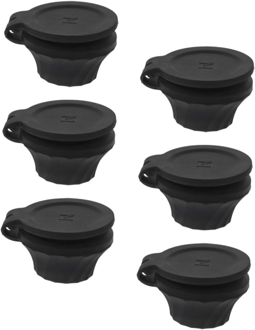 FOMIYES 6pc Flip Top Replacement Caps for Squeeze Bottles