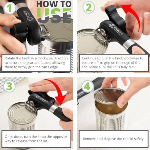 Olivers Kitchen Premium Safety Can Opener 1