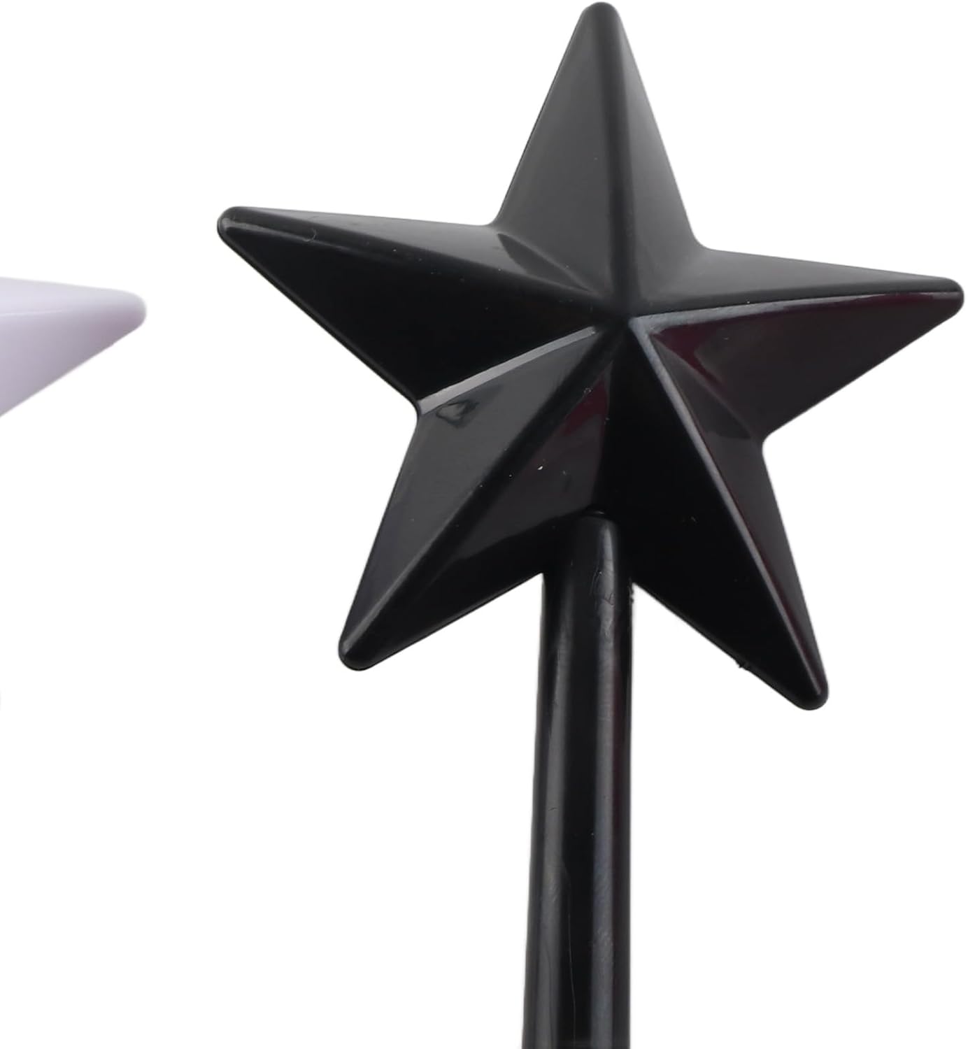 3 Piece Wand Salt and Pepper Shaker Set Black and White
