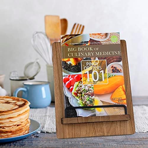 Wood Cookbook Stand for Kitchen Use