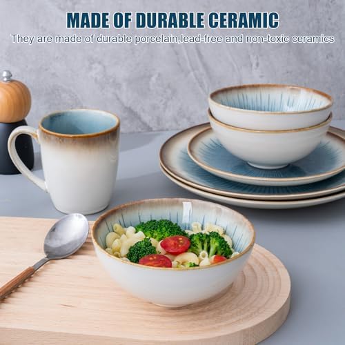Whitepeony 16 Piece Stoneware Dinnerware Set