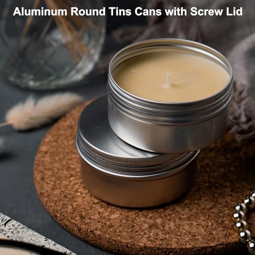 Uxcell 2 Oz Aluminum Tin Cans 48 Pcs Gold Set