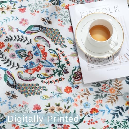 Rugcomf Washable Floral Runner Rug 26x8 Non-Slip Kitchen Entryway Carpet