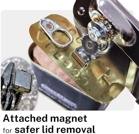 2Pcs Can Opener with Magnet Stainless Steel Ergonomic Handles