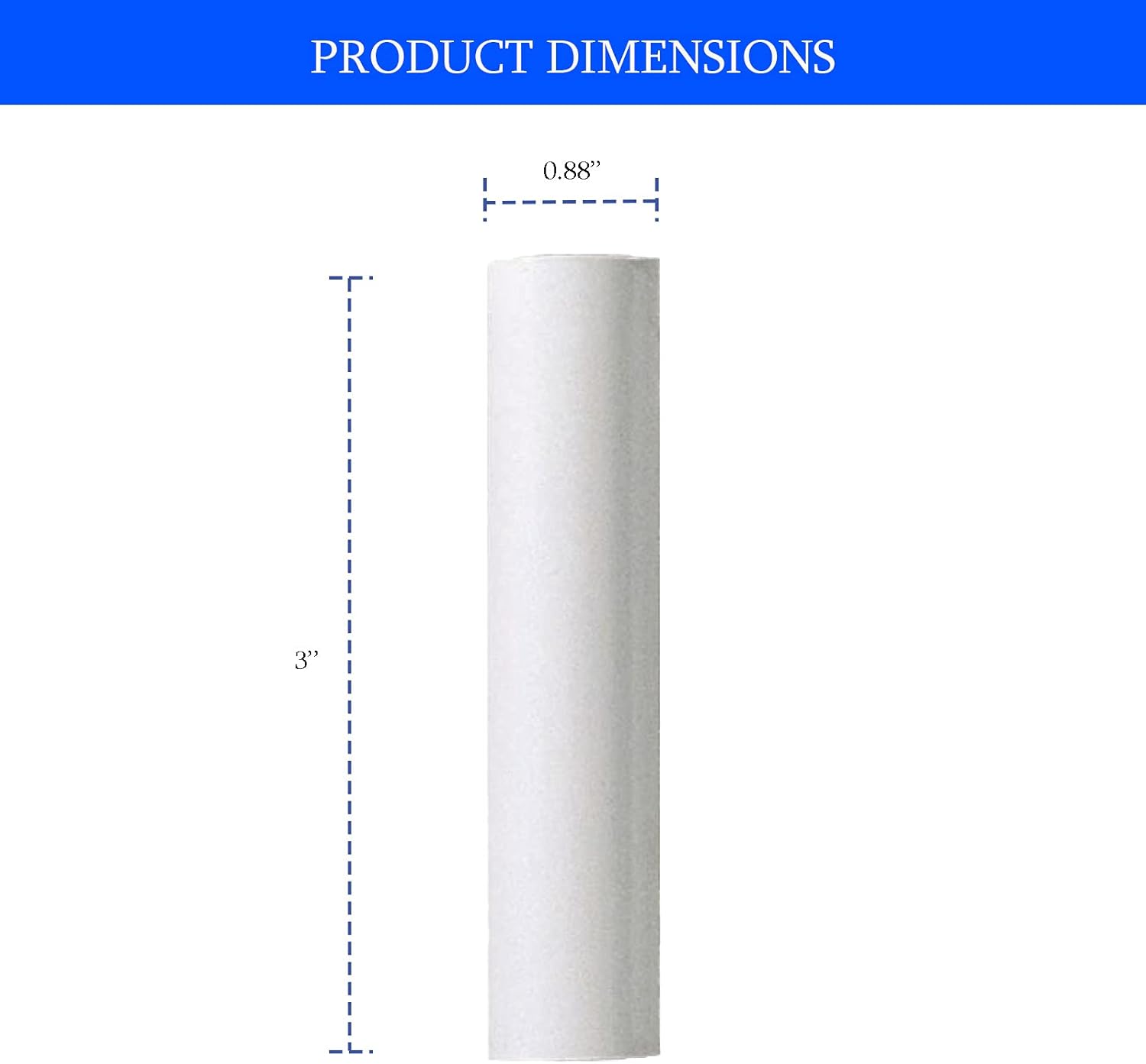 Ciata 12 Pack White Plastic Candle Covers 3 Inch