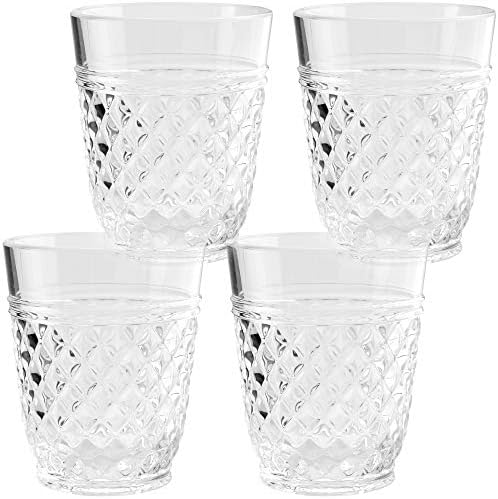 PG Drinkware Set 4 - 14oz Clear Acrylic Tumblers