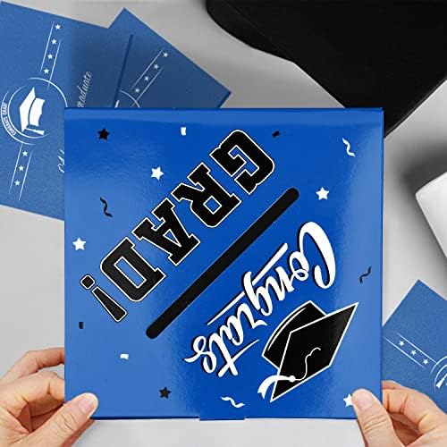 Gatherfun Graduation Decorations Card Box Blue