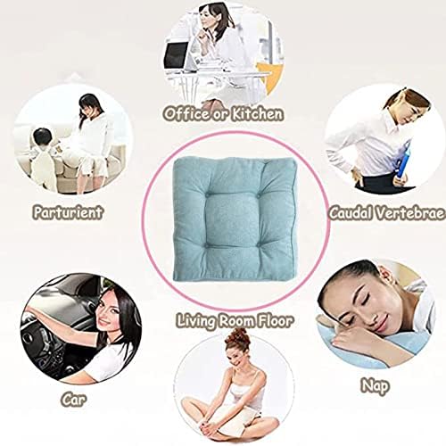 Soft Durable Chair Cushion with Ties Set of 2