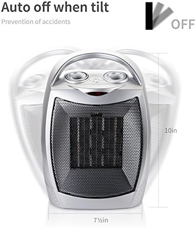 Moonflor 1500W Silver Radiant Space Heater