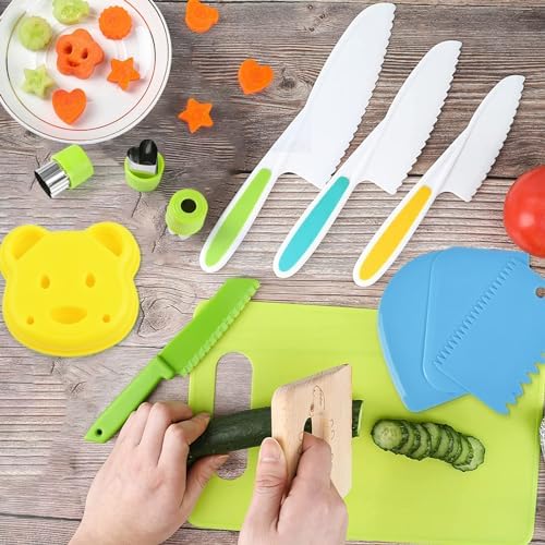 26PCS Kids Knife Set for Real Cooking and Play