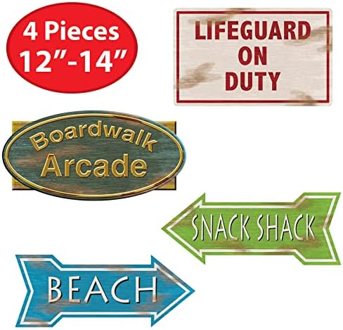 Beistle Beach Sign Cutouts Party Decor