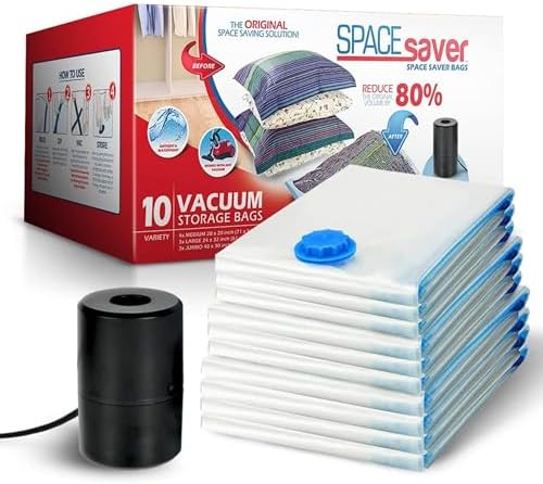 10 Pack Vacuum Storage Bags for Comforters Blankets Clothes