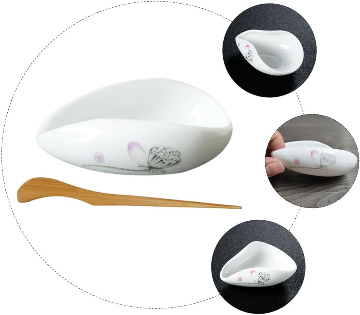 Ceramic Tea Scoop Set for Loose Tea and Coffee