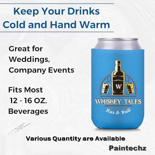 Custom Neoprene Can Coolers 150 Pack - Personalized Logo Text Photo