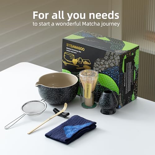 TEANAGOO 7-Piece Matcha Whisk Set for Ceremony